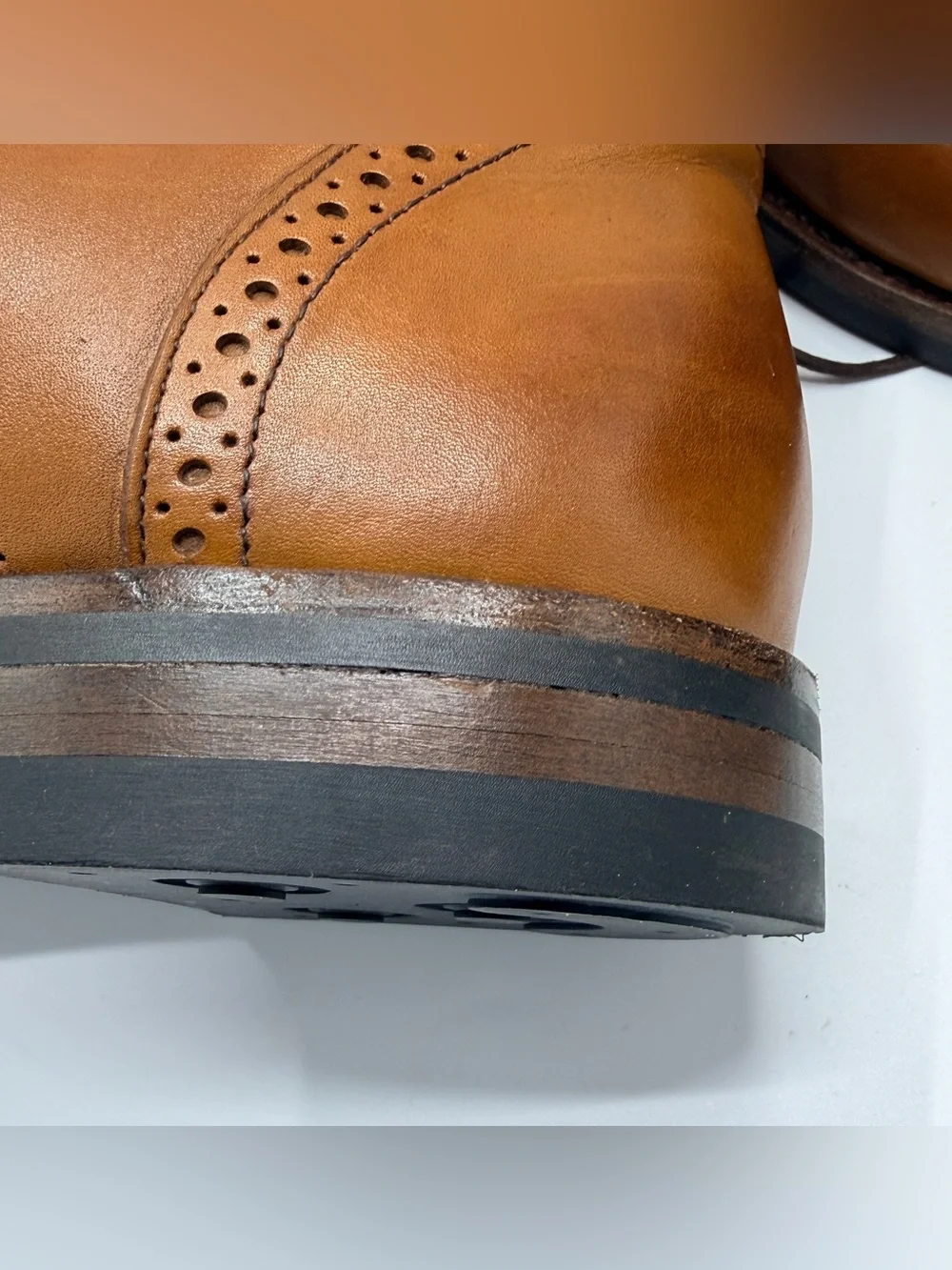 Allen Edmonds Dalton Dress Boots, Brown Walnut Leather 9.5/10 Condition size 12